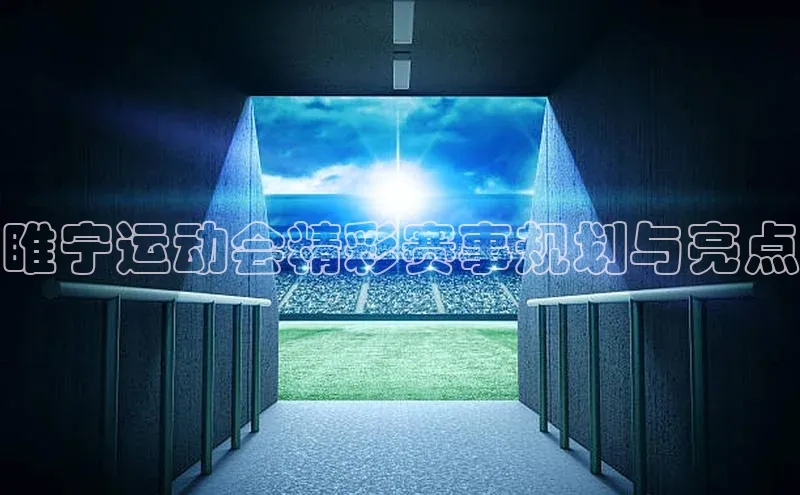 睢宁运动会精彩赛事规划与亮点